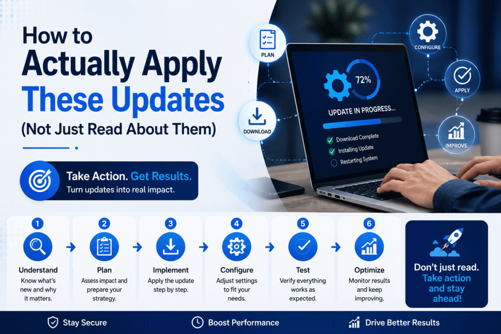 How to Actually Apply These Updates (Not Just Read About Them)