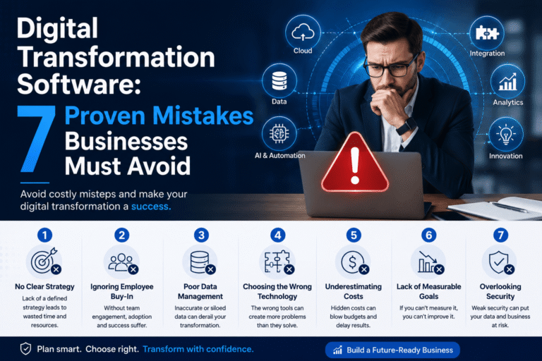 Digital Transformation Software: 7 Proven Mistakes Businesses Must Avoid