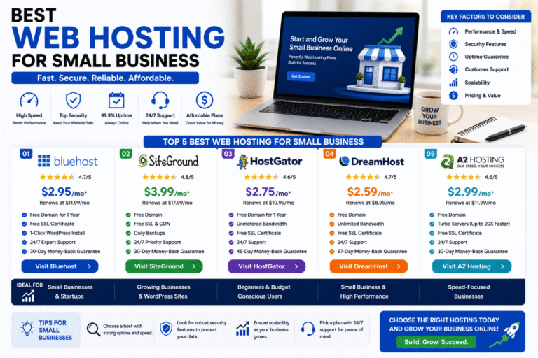 Best Web Hosting for Small Business: 7 Proven Picks