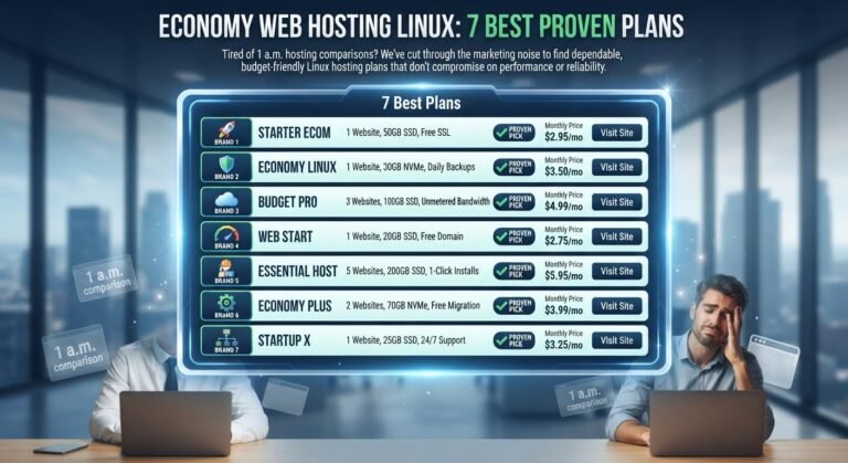 Economy Web Hosting Linux: 7 Best Proven Plans