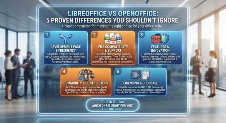 LibreOffice vs OpenOffice: 5 Proven Differences You Shouldn’t Ignore