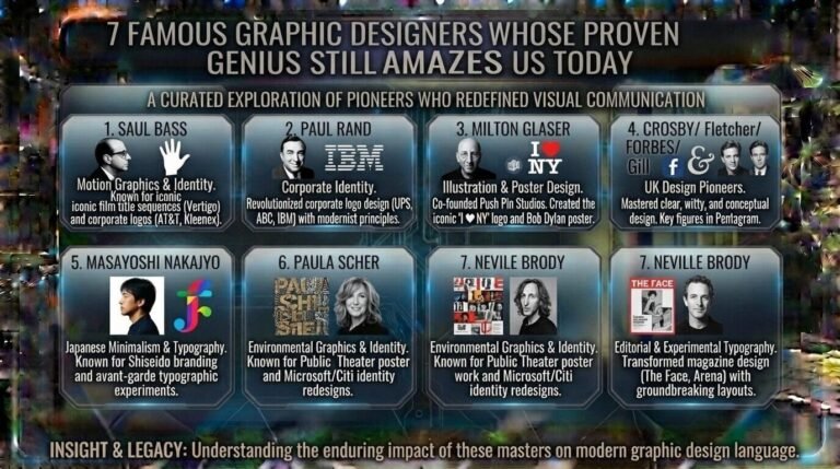 7 Famous Graphic Designers Whose Proven Genius Still Amazes Us Today