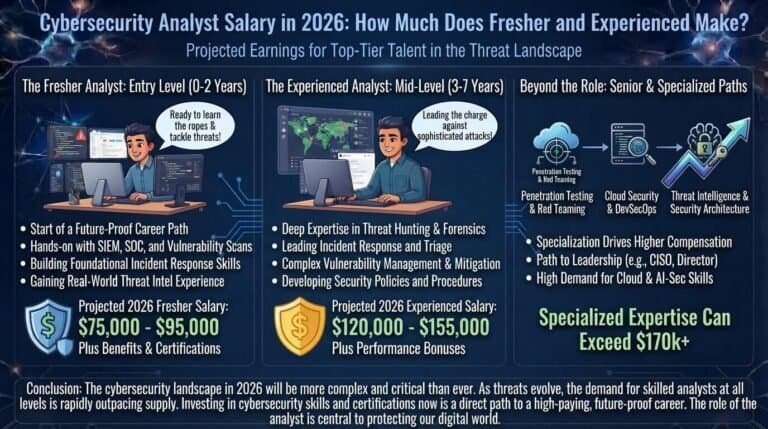 Cybersecurity Analyst Salary in 2026: Kitna Kamate Hain Fresher aur Experienced?