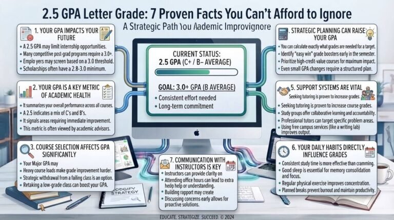 2.5 GPA Letter Grade: 7 Proven Facts You Can’t Afford to Ignore