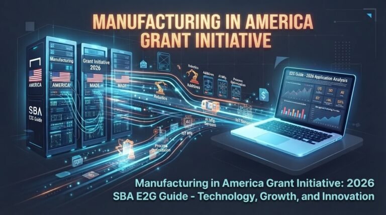Manufacturing in America Grant Initiative: 2026 SBA E2G Guide