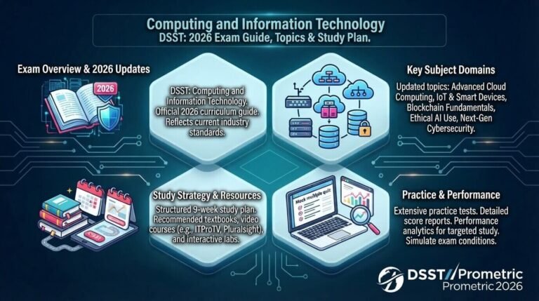 Computing and Information Technology DSST: 2026 Exam Guide, Topics & Study Plan