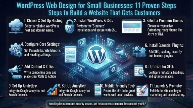 WordPress Web Design for Small Businesses: 11 Proven Steps to Build a Website That Gets Customers
